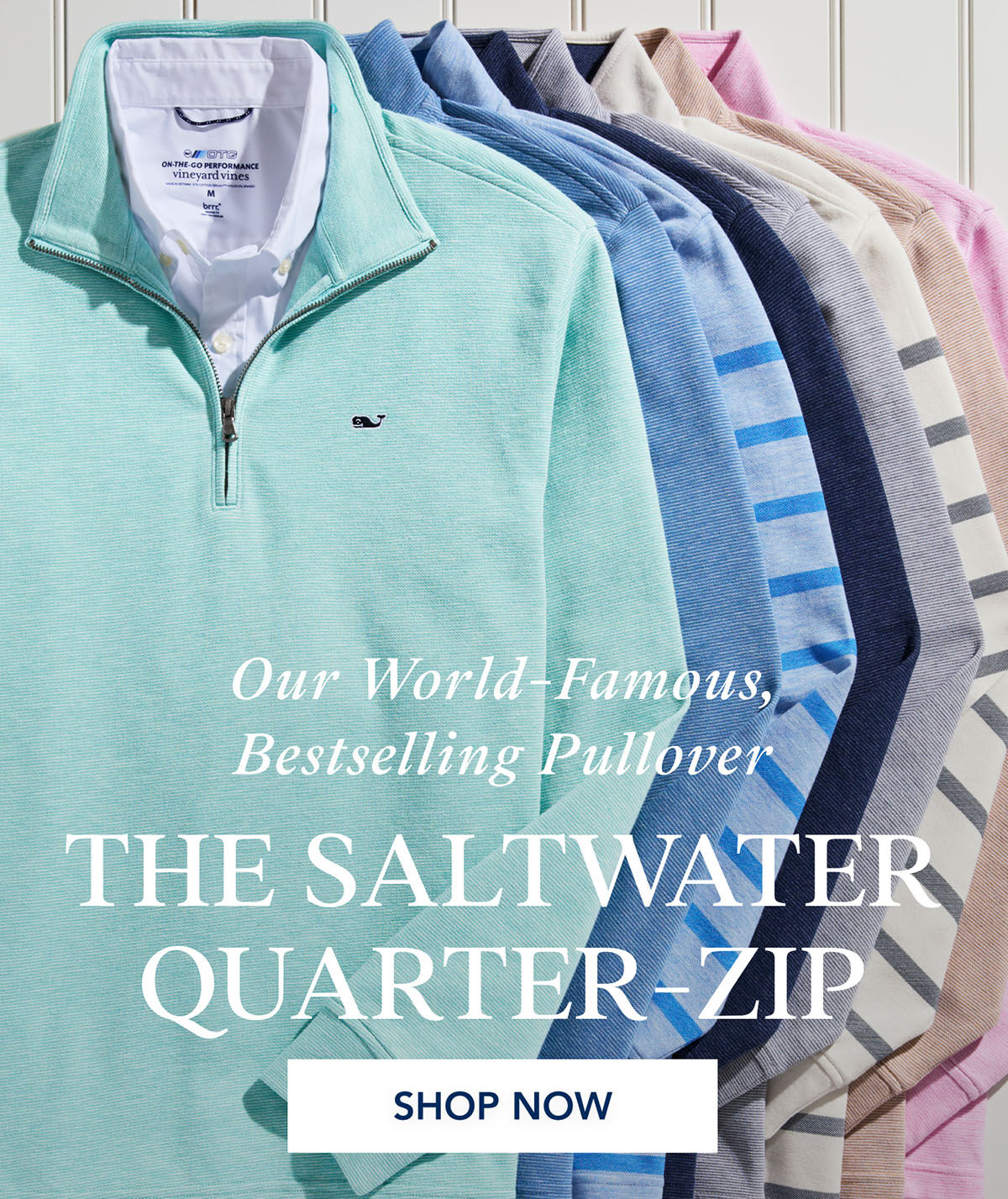 mens saltwater quarter-zips
