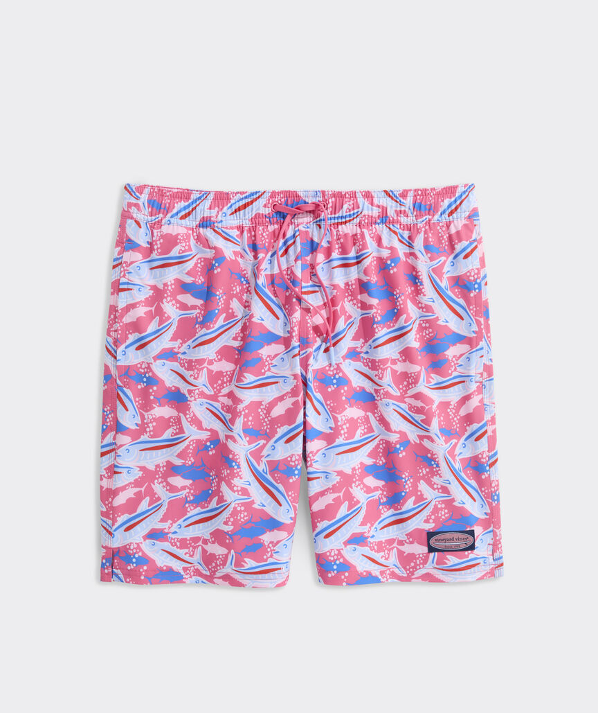 7 Inch Printed Chappy Swim Trunks