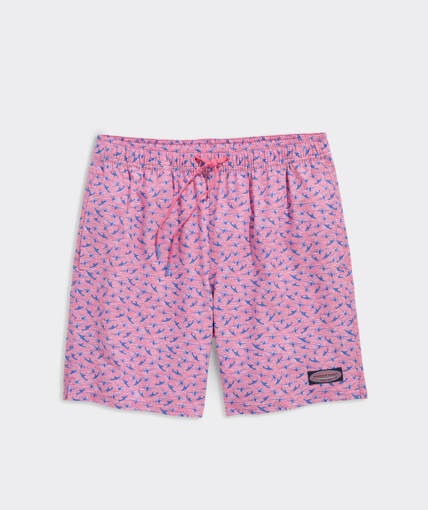 7 Inch Printed Chappy Swim Trunks