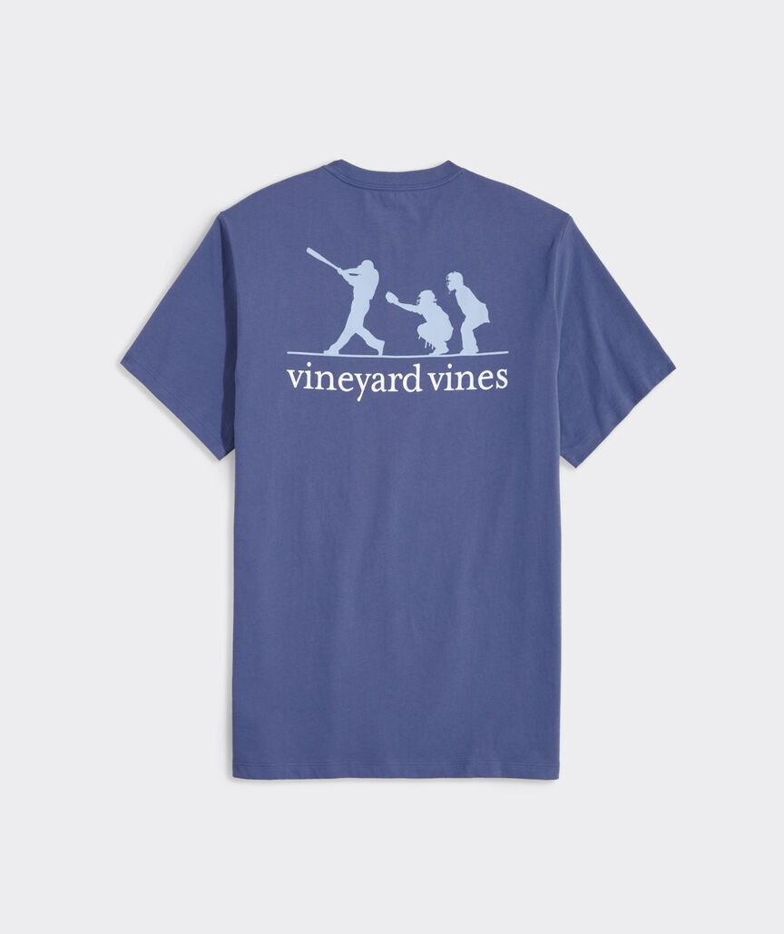 Baseball Silhouette Short-Sleeve Pocket Tee