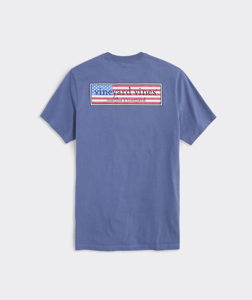 Classic USA Logo Box Short-Sleeve Pocket Tee