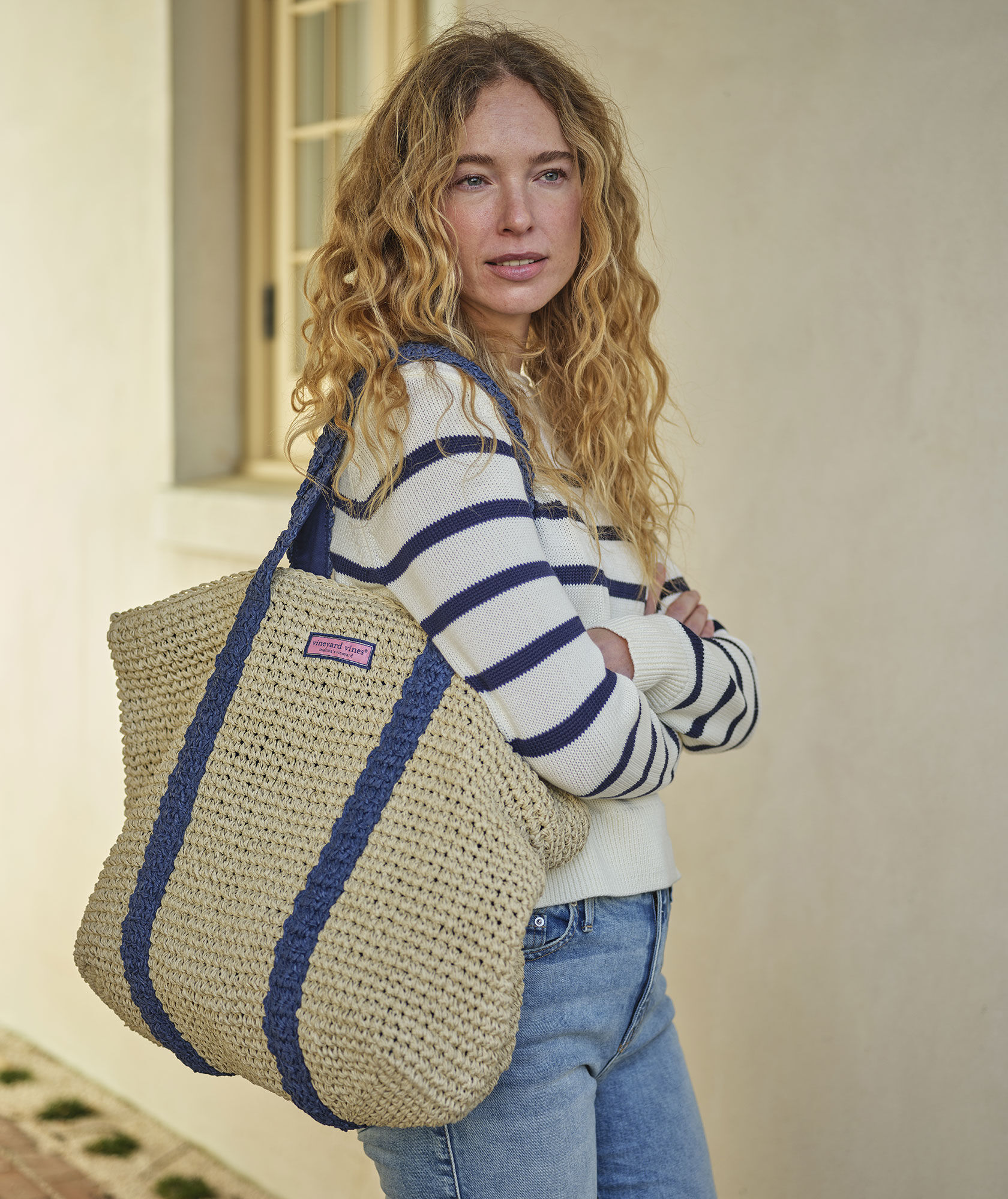 Medium Straw Tote