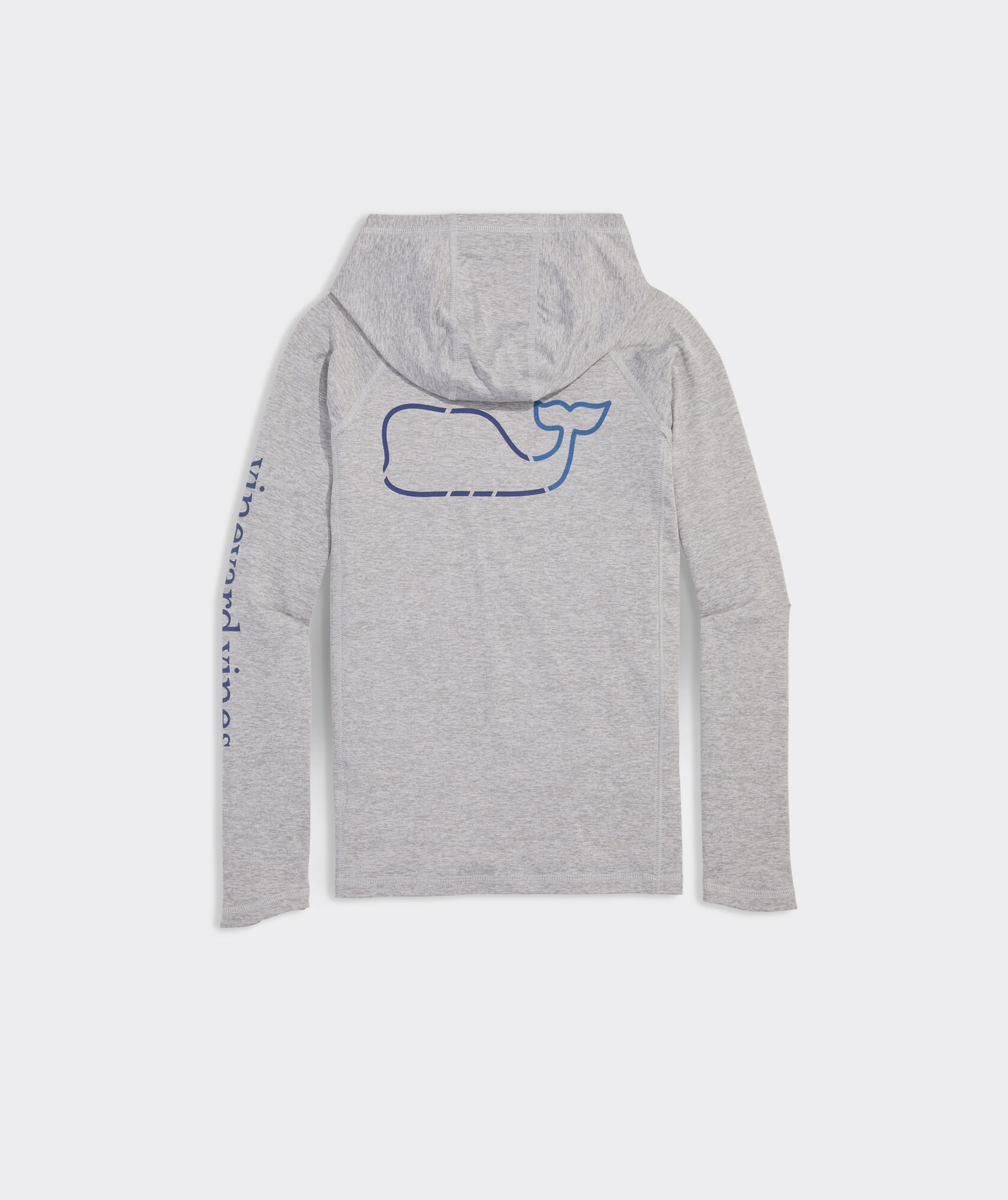 Boys' Whale Outline Harbor Sun Performance Hoodie Tee